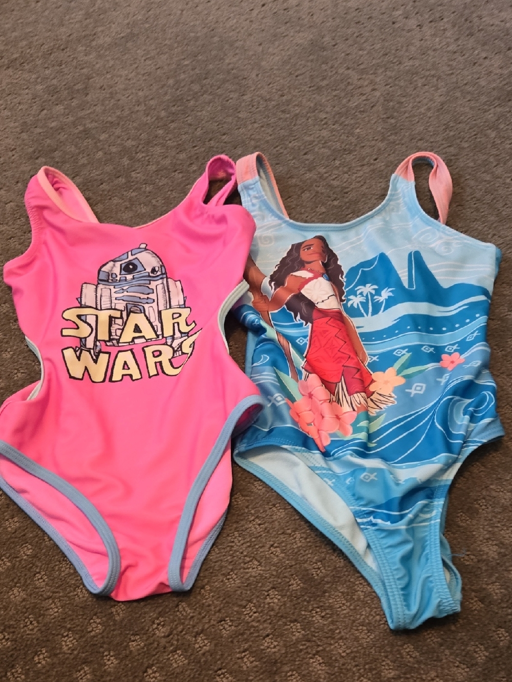 Star Wars Moana Girls One-Piece Bodysuit with R2-D2 Graphic